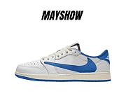 Jordan 1 Retro Low OG SP Fragment x Travis Scott Sail Military Blue DM7866-104 - 1