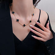 Van Cleef & Arpels | Alhumbra Vintage Necklace Gold Tone In Black - 1