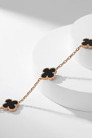 Van Cleef & Arpels | Alhumbra Vintage Necklace Gold Tone In Black - 2