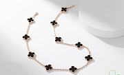 Van Cleef & Arpels | Alhumbra Vintage Necklace Gold Tone In Black - 3