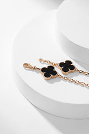 Van Cleef & Arpels | Alhumbra Vintage Necklace Gold Tone In Black - 5