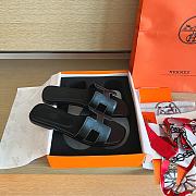 Hermes orange sandals black - 3