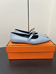 Hermes 25ss Kelly buckle high heels blue - heels height  4.5 cm - 6