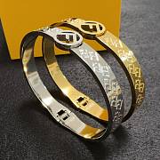 Fendi logo golden bracelet - 2