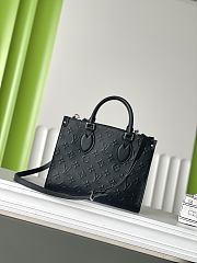 LV on the go black full leather  M14576 size 25×19×11.5 cm - 4