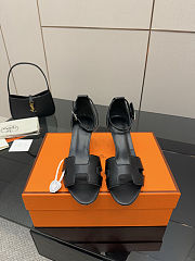 Hermes leather high heels - heels 6.5 cm  - 6