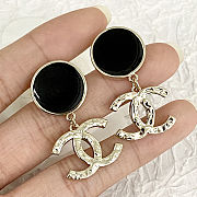 CHAN 24 black gold earings  - 3