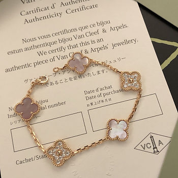 Van Cleef & Arpels VCA Diamond Interval Pink bracelet