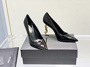 ysl classic letter high heels  - 3