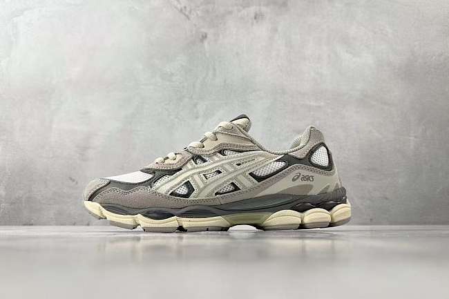 asics gel-nyc white oyster grey - 1