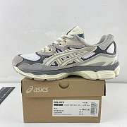 asics gel-nyc white oyster grey - 2