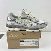 asics gel-nyc white oyster grey - 4