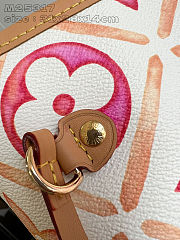 LV Neverfull medium handbag Monogram Tiles canvas size 31 x 28 x 14 cm - 3