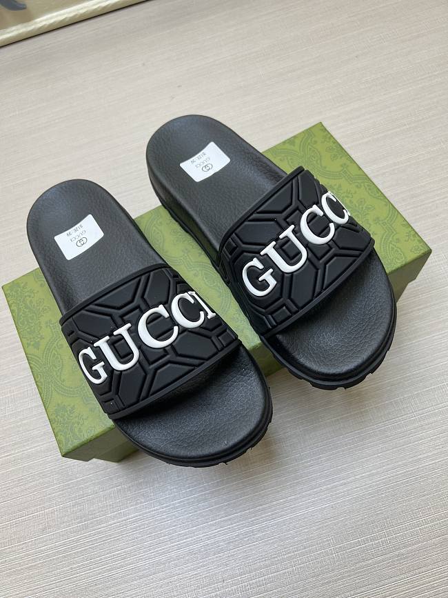 Gucci high-end couple slippers black  - 1