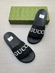 Gucci high-end couple slippers black  - 5