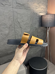 Hermes cowhide slippers for men and women - 6