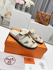 Hermes H-shaped Velcro flat sandals  - 3