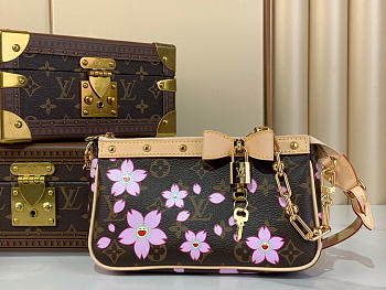 LV x TM POCHETTE ACCESSOIRES Cherry Blossom size 13 x 4 x 22 cm