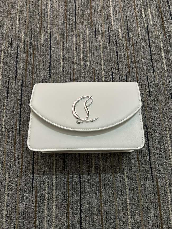 Louboutin leather white bag - 20-14-6.5cm - 1