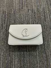 Louboutin leather white bag - 20-14-6.5cm - 1
