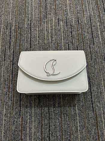 Louboutin leather white bag - 20-14-6.5cm
