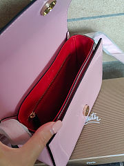 Louboutin leather pink bag 20*14*6.5 cm - 5