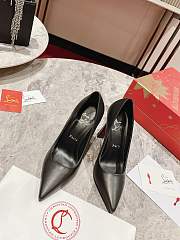 Louboutin leather black higheels - heels 10cm  - 1