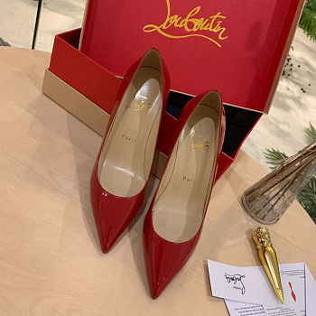 Louboutin Red patent leather - heels : 10cm