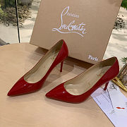 Louboutin Red patent leather - heels : 10cm - 4