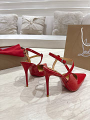 Louboutin 2025 Red patent leather - heels : 10cm - 2