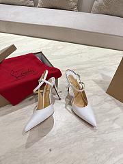 Louboutin Condora Queen high heels  white color - heels : 10cm - 6