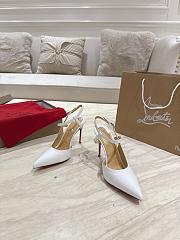 Louboutin Condora Queen high heels  white color - heels : 10cm - 5