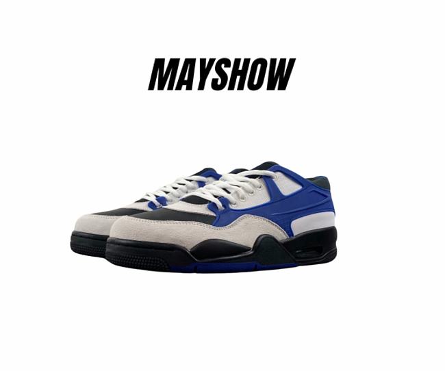 Jordan 4 RM Black Summit White Racer Blue -  FQ7939-140 - 1