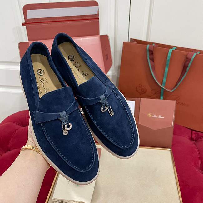 Loro Piana navy shoes  - 1