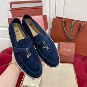 Loro Piana navy shoes  - 1