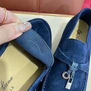 Loro Piana navy shoes  - 3