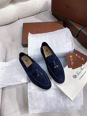 Loro Piana navy shoes  - 2