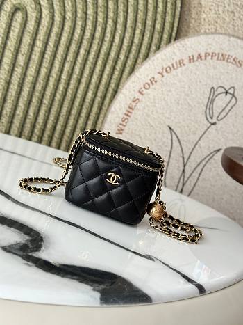 Chanel Vanity black bag size 10.5*8.5*7cm