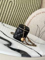 Chanel Vanity black bag size 10.5*8.5*7cm - 6
