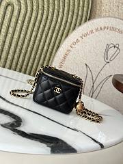 Chanel Vanity black bag size 10.5*8.5*7cm - 5