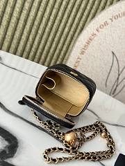 Chanel Vanity black bag size 10.5*8.5*7cm - 4
