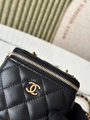 Chanel Vanity black bag size 10.5*8.5*7cm - 2