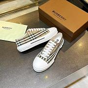 Burberry retro plaid cotton sneakers - 5