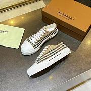 Burberry retro plaid cotton sneakers - 4