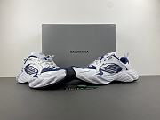 Balenciaga Men's Monday Shoe in Navy/white 825418 WDWTS 4090 - 3