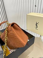 Saint Laurent YSL Monogram Tassel Hand Crossbody Bag Size 24x16x6.5cm - 3