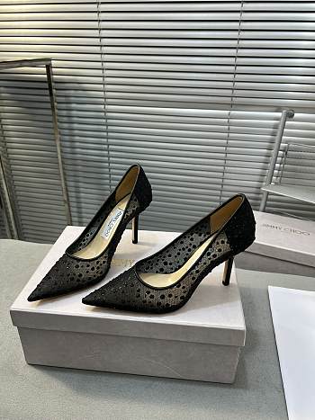 Jimmy Choo classic LOVE mesh series high heel 6cm