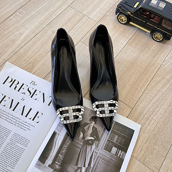Balenciaga 2024 top catwalk new black 8cm