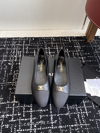 Chanel 25ss spring and summer ballet shoes black