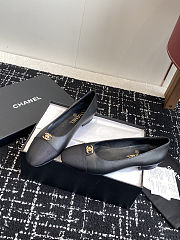 Chanel 25ss spring and summer ballet shoes black - 3